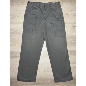 Vintage Tommy Hilfiger Gray Pleated Dress Pants Size 36x30 100% Cotton